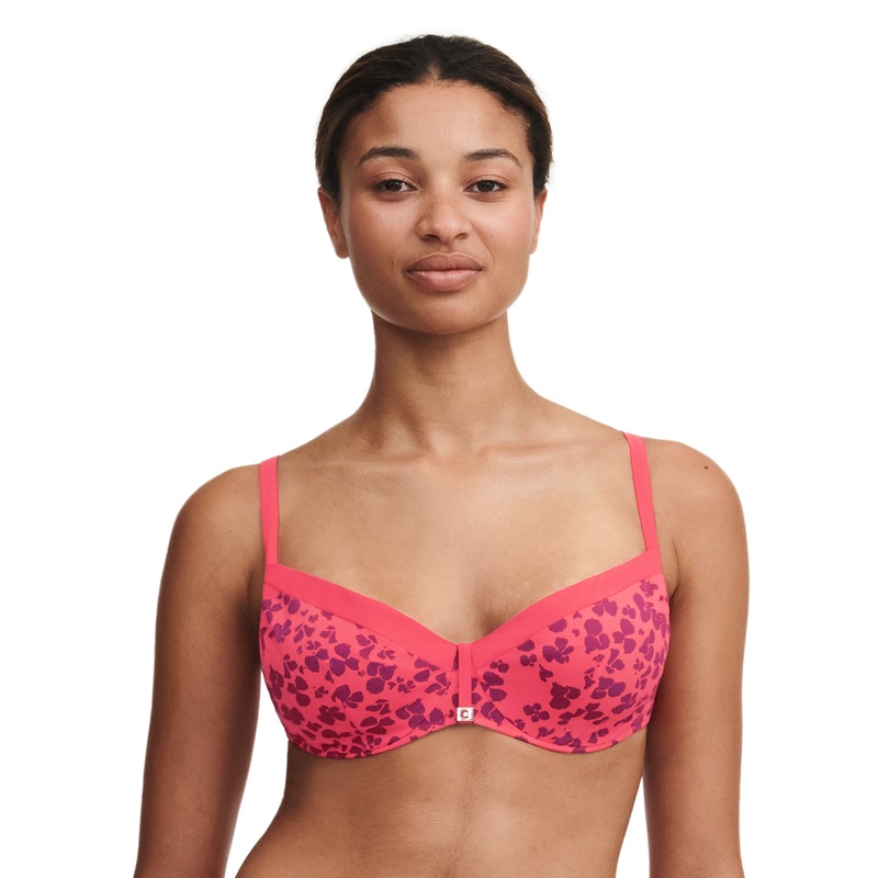 Chantelle Swimwear - Flowers Covering Underwired Bra (Adjustable) Hibiscus