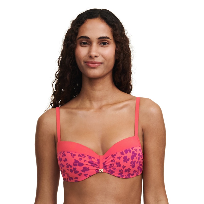 Chantelle Swimwear - Flowers Half-Cup Memory Bra Hibiscus