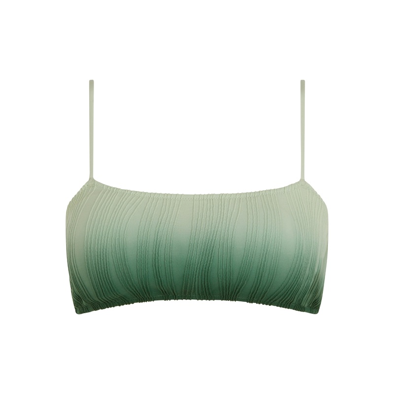 Chantelle Swimwear - Swim One Size Wirefree T-Shirt Bra Green Tie & Dye