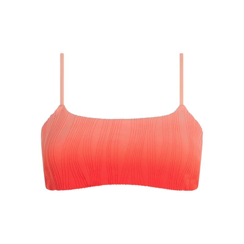 Chantelle Swimwear - Swim One Size Wirefree T-Shirt Bra Orange Tie & Dye