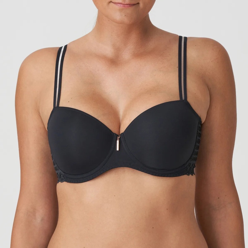 Primadonna Twist - East End Padded Balcony Bra Charcoal