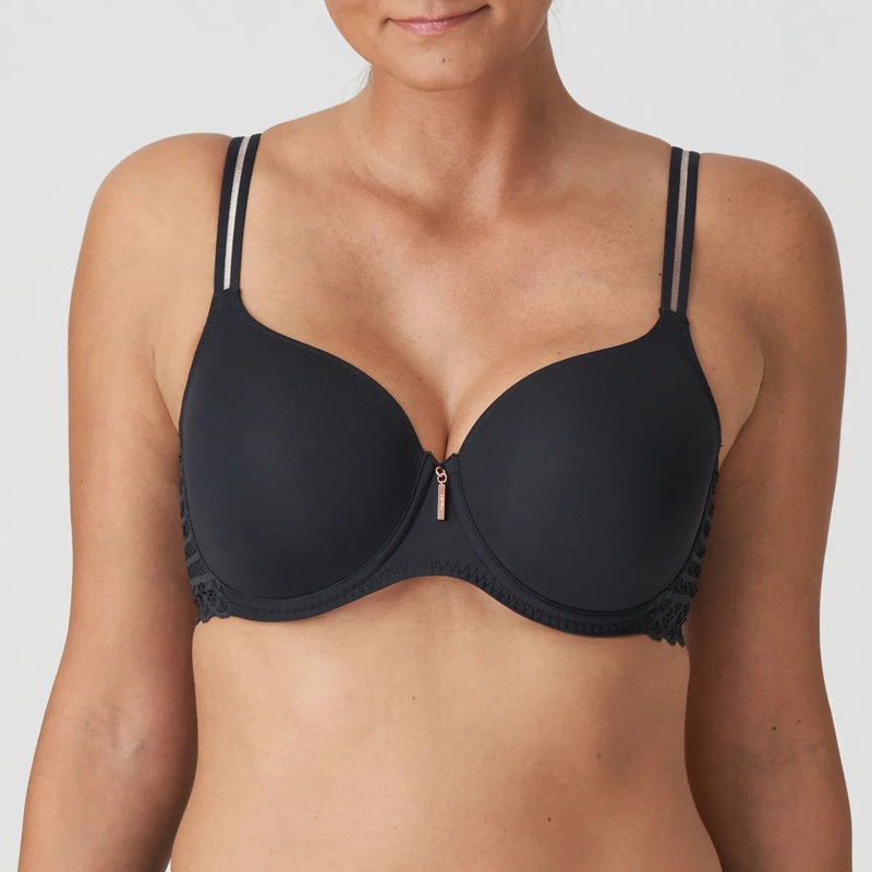 Primadonna Twist - East End Padded Bra Heartshape Charcoal