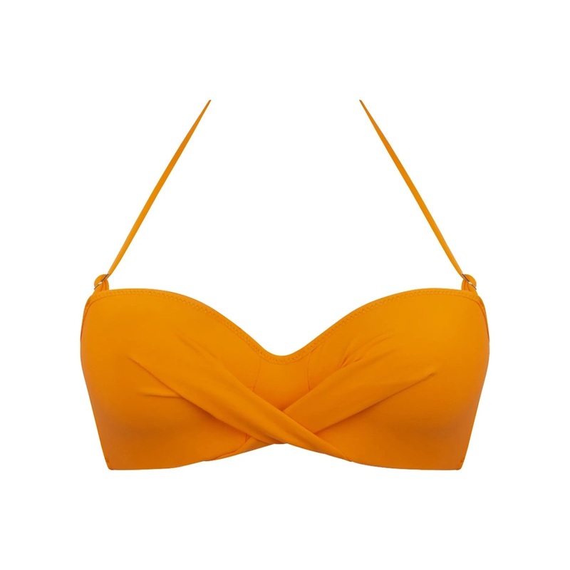 Antigel Swimwear By Lise Charmel - La Chiquissima Padded Strapless Bandeau Bikini Orange