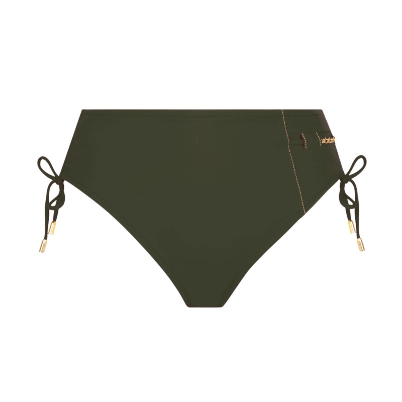 Lise Charmel Swimwear - D'or Et De Chaines Bikini Classic With Ties Adjustable Kaki Or
