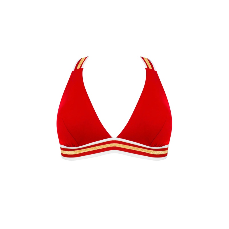 Lise Charmel Swimwear - Energie Nautique N/W Crossed Back Triangle Bikini Top Flamme Nautique