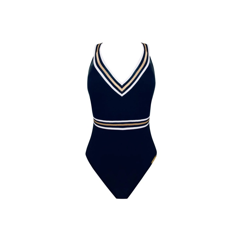 Lise Charmel Swimwear - Energie Nautique Non Wire Halter Swimsuit Encre Nautique