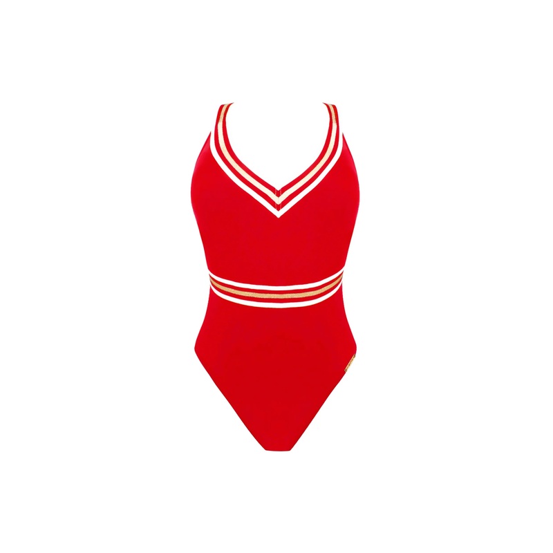 Lise Charmel Swimwear - Energie Nautique Non Wire Halter Swimsuit Flamme Nautique