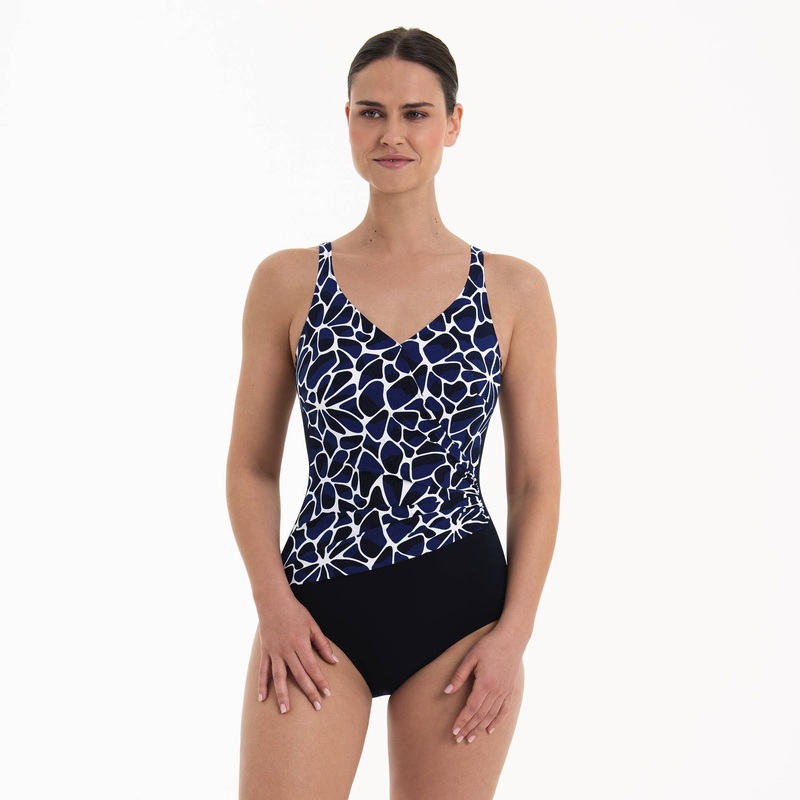 Anita Care Swimwear - Style Praia Care Swimsuit Black/Pool Blue