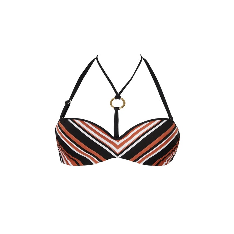 Antigel Swimwear by Lise Charmel - L Antigel Globe Strapless Bandeau Bikini Auburn Ray