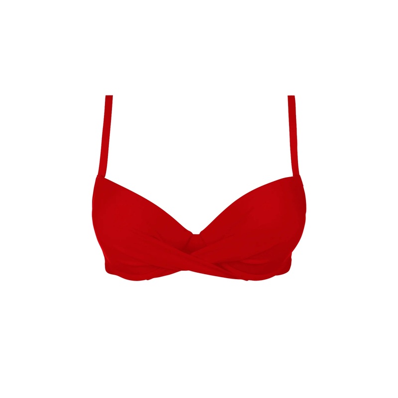 Antigel Swimwear By Lise Charmel - La Chiquissima Padded Bikini Top Mer Rouge