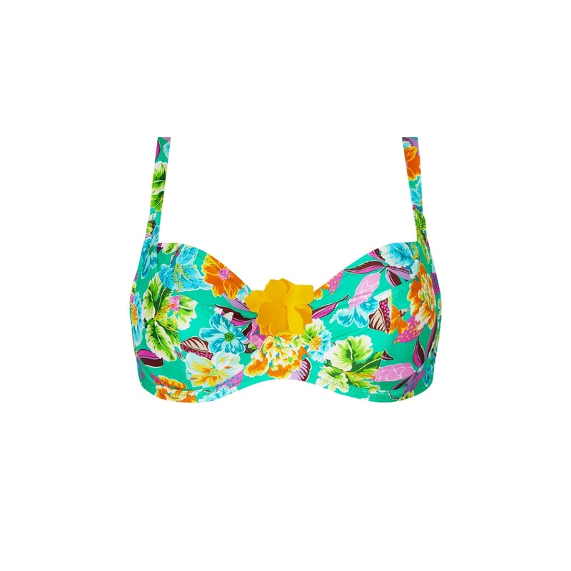 Antigel Swimwear by Lise Charmel - La Feminissima Balconet Bikini Vert Emeraude
