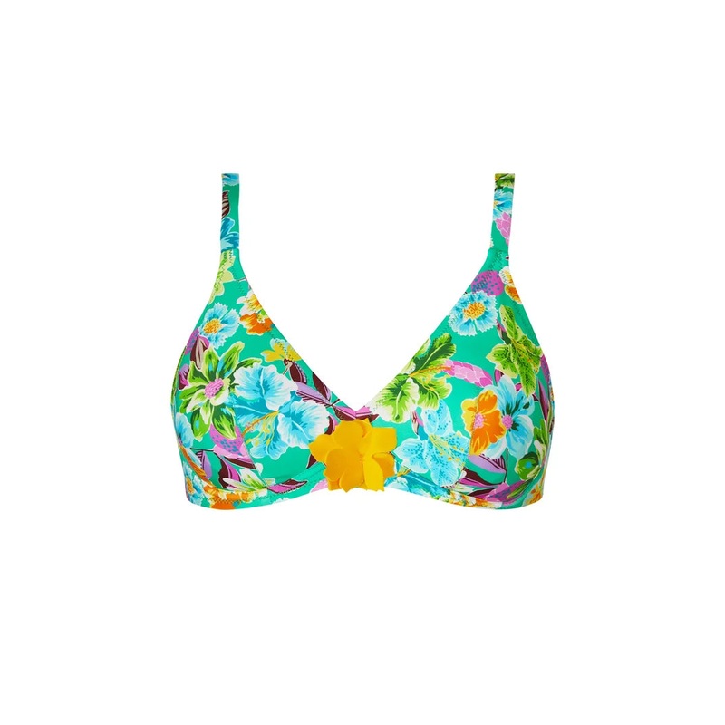 Antigel Swimwear by Lise Charmel - La Feminissima Halter Underwired Bikini Top Vert Emeraude