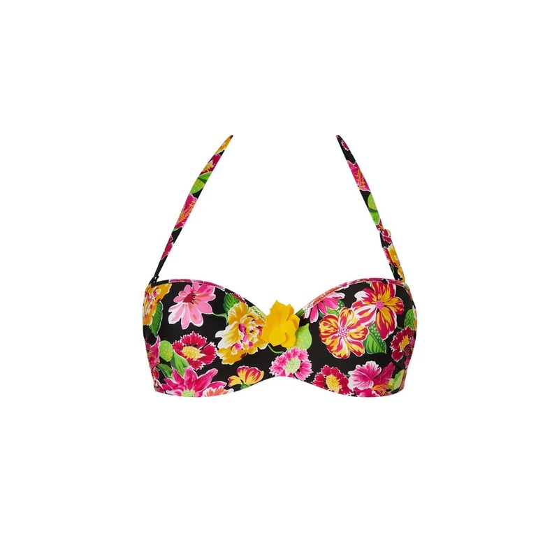 Antigel Swimwear by Lise Charmel - La Feminissima Strapless Bandeau Bikini Rose Amethyste