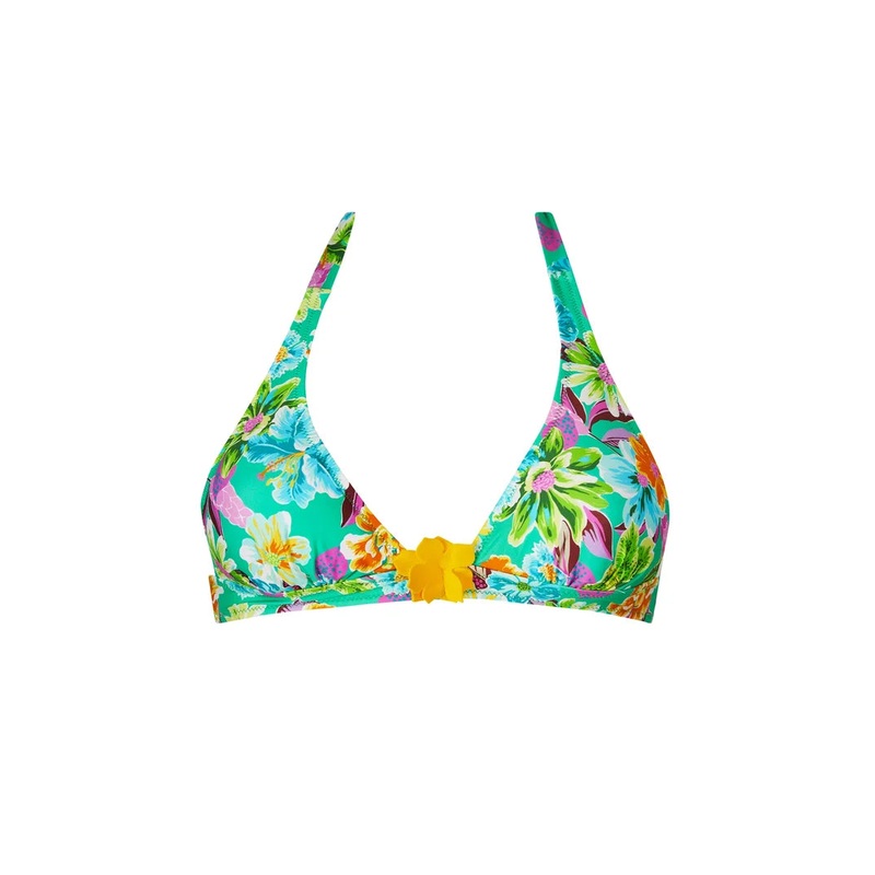 Antigel Swimwear by Lise Charmel - La Feminissima Triangle Soft Pad With Ties Vert Emeraude