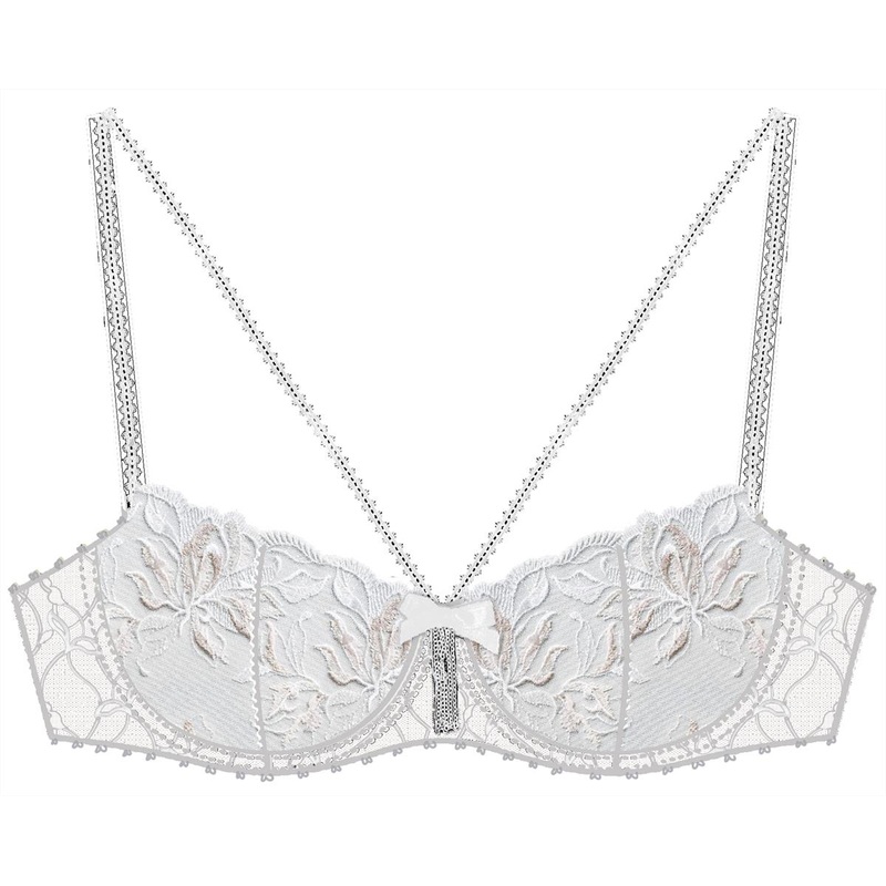 Aubade - Qf Encre De Chine Half Cup Bra Eternel