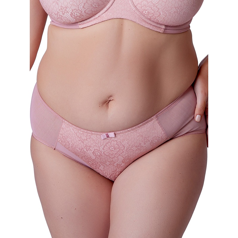 Berlei - Beauty Lace Deep Brief Ash Rose