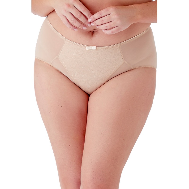 Berlei - Beauty Lace Deep Brief Beige