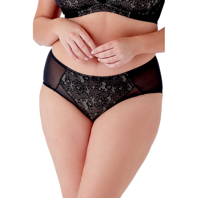 Berlei - Beauty Lace Deep Brief Black