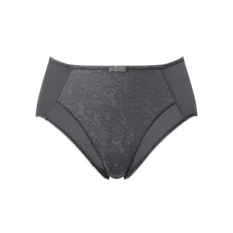 Berlei - Beauty Lace Deep Brief Dark Grey
