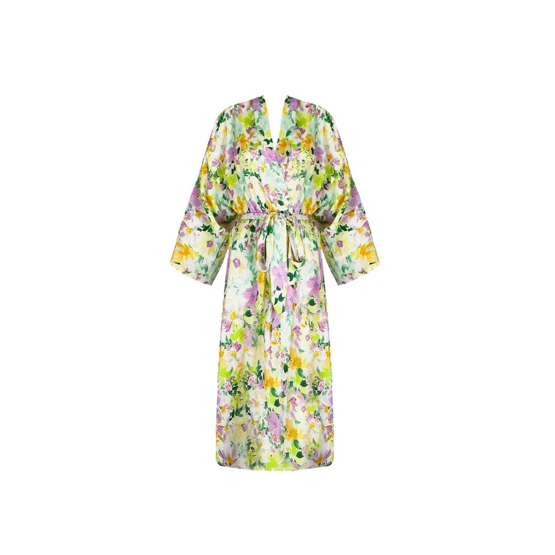 Lise Charmel - Lamour Au Soleil Mid-Length Negligee Gown Soleil En Fleurs