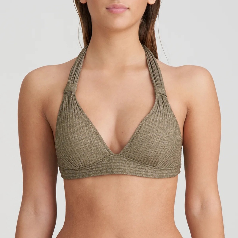 Marie Jo Swimwear - Tinjis Padded Triangle Bikini Top Golden Olive