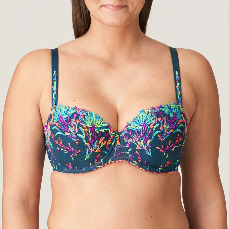 Primadonna - Las Salinas Padded Balcony Bra Empire Green