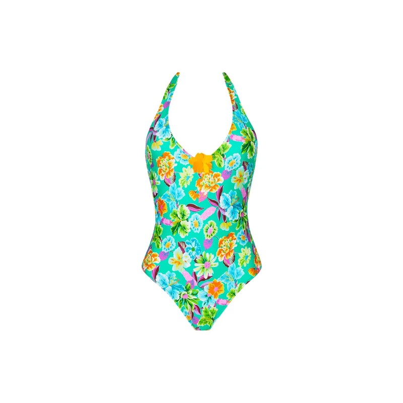 Antigel Swimwear by Lise Charmel - La Feminissima Wireless Swimsuit Vert Emeraude