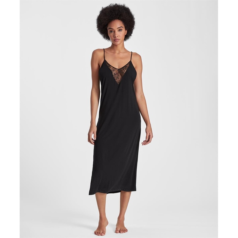 Aubade - Lazy Days Long Nightie Noir
