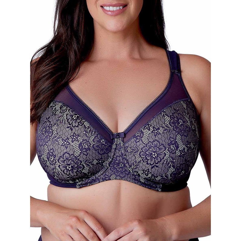 Berlei - Beauty Lace Underwired Smoothing Bra Aubergine