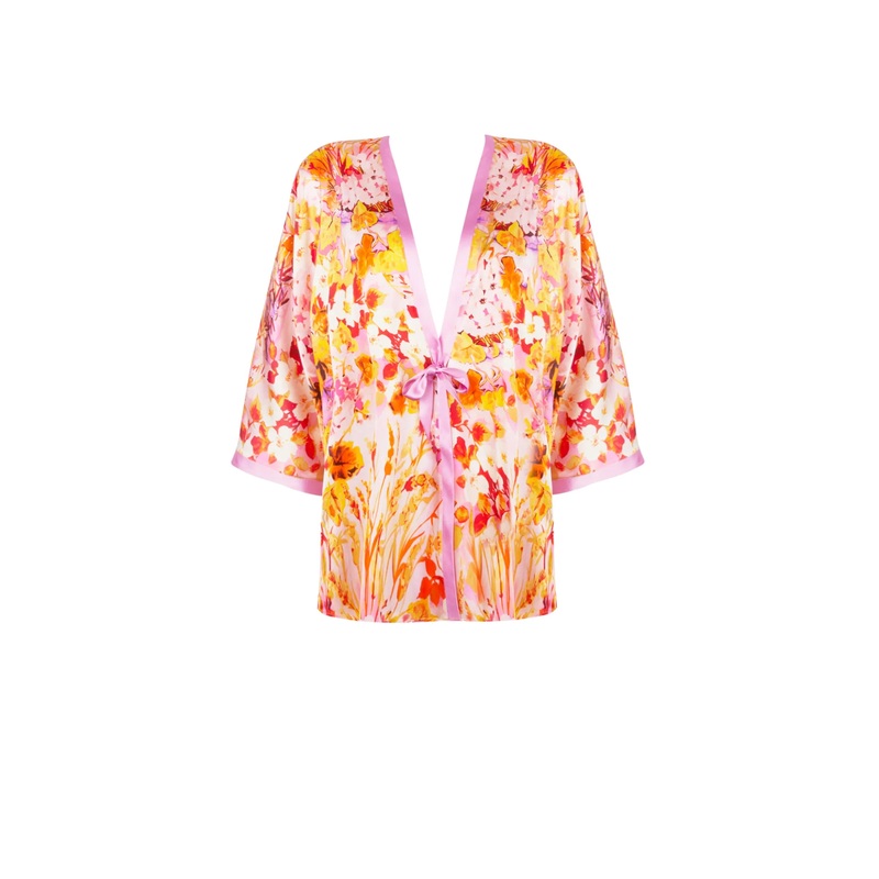 Lise Charmel - Jardins De Lumiere Negligee Kimono Shape Bouquet Lumiere