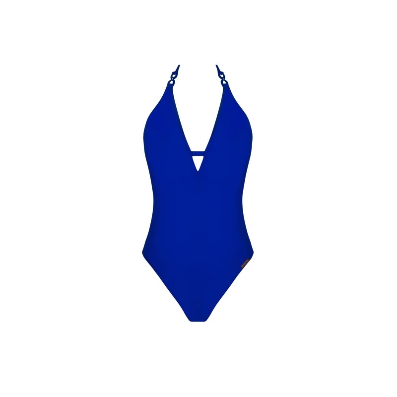 Lise Charmel Swimwear - Grace Infinie Plunging Back Swimsuit Bleu Infini