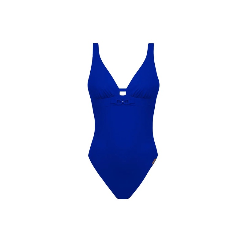 Lise Charmel Swimwear - Grace Infinie Wireless Low Back Swimsuit Bleu Infini