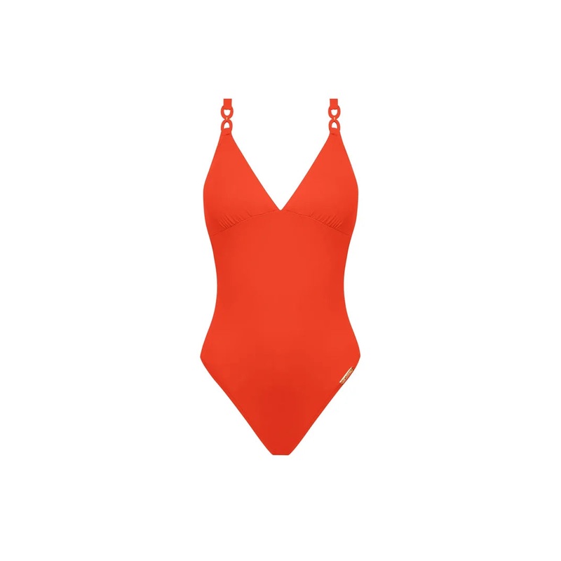Lise Charmel Swimwear - Grace Infinie Wireless Swimsuit Orange Infini