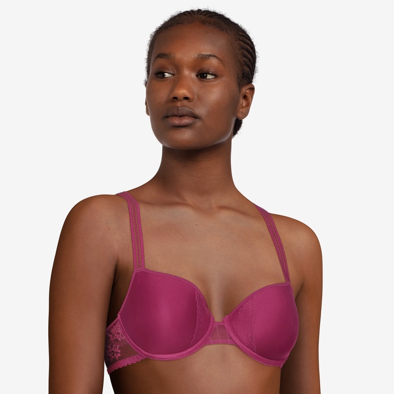Passionata Maddie Half-Cup Memory Bra - Cranberry