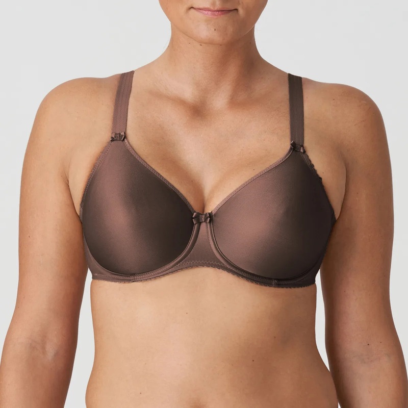 Primadonna - Satin Non Padded Full Cup Seamless Ebony