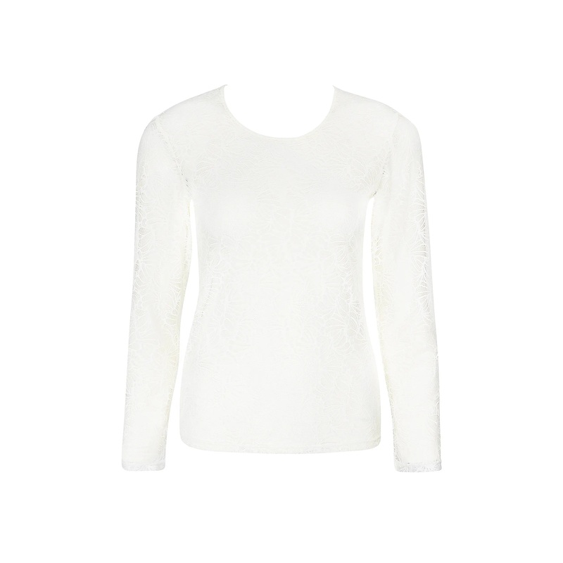 Antigel By Lise Charmel - Atelier Seduction Long Sleeved Top Ecru Nacre