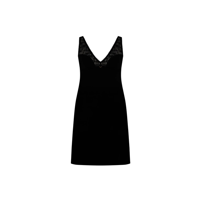 Antigel By Lise Charmel - Atelier Seduction Night Dress Noir