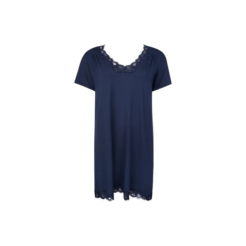 Antigel By Lise Charmel - Simply Perfect Capped Sleeve Nighty Bleu Marine