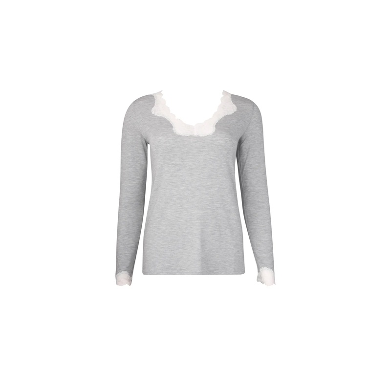 Antigel By Lise Charmel - Simply Perfect Long-Sleeved Top Chin Gris