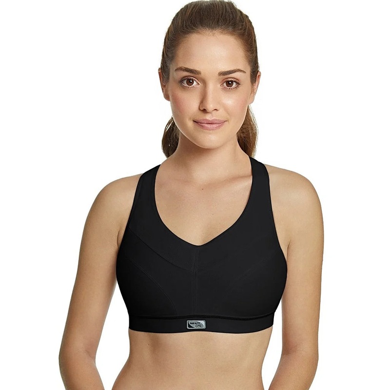 Royce - Impact Free Adjustable Fit Sports Bra Black