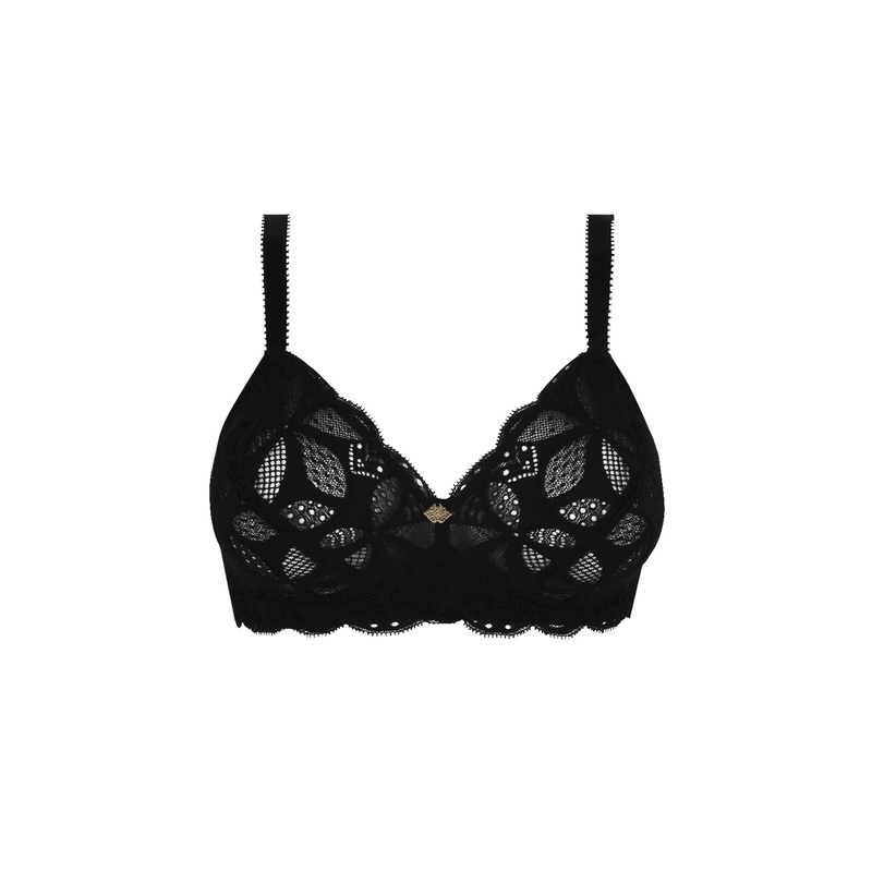 Antigel By Lise Charmel - Stricto Sensuelle Non-Wired Triangle Support Bra Noir