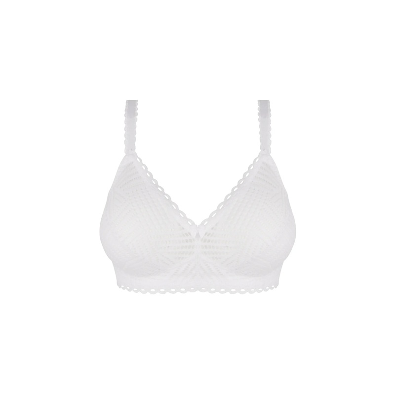 Antigel By Lise Charmel - Tressage Graphic Non-Wired Triangle Support Bra Tressage Blanc