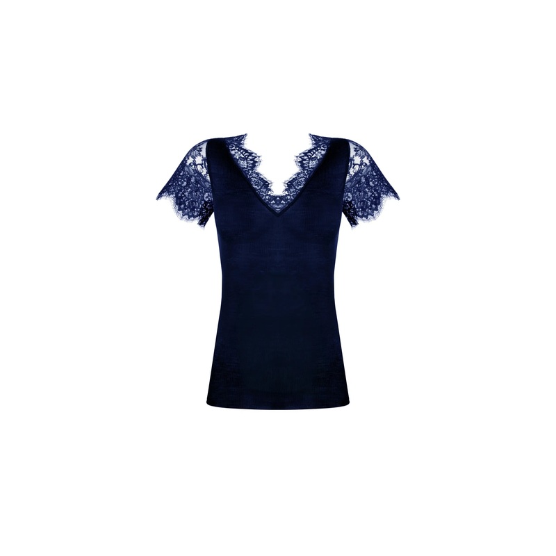 Lise Charmel - Plaisir Caresse Short Sleeved Top Pierre Bleue