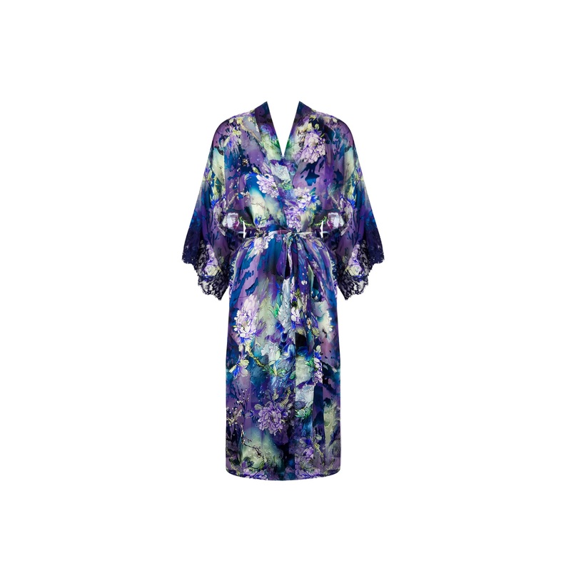 Lise Charmel - Deesse Desirs Mid-Length Negligee Gown Mauve Desir