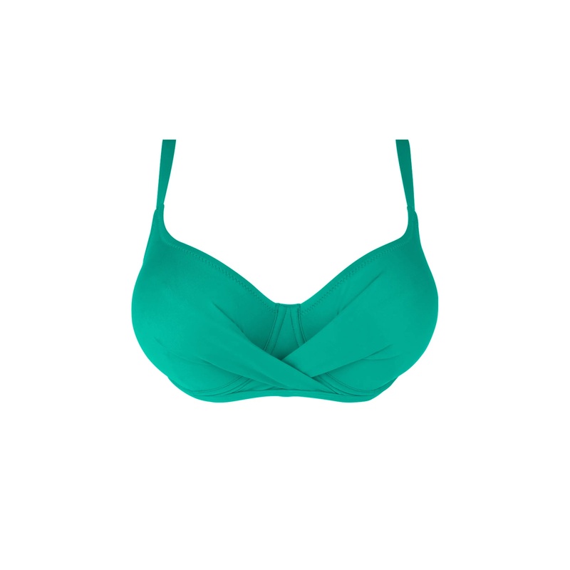 Antigel Swimwear By Lise Charmel - La Chiquissima Balconet Top Mer Emeraude