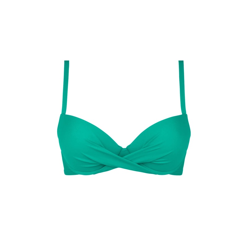Antigel Swimwear By Lise Charmel - La Chiquissima Padded Bikini Top Mer Emeraude