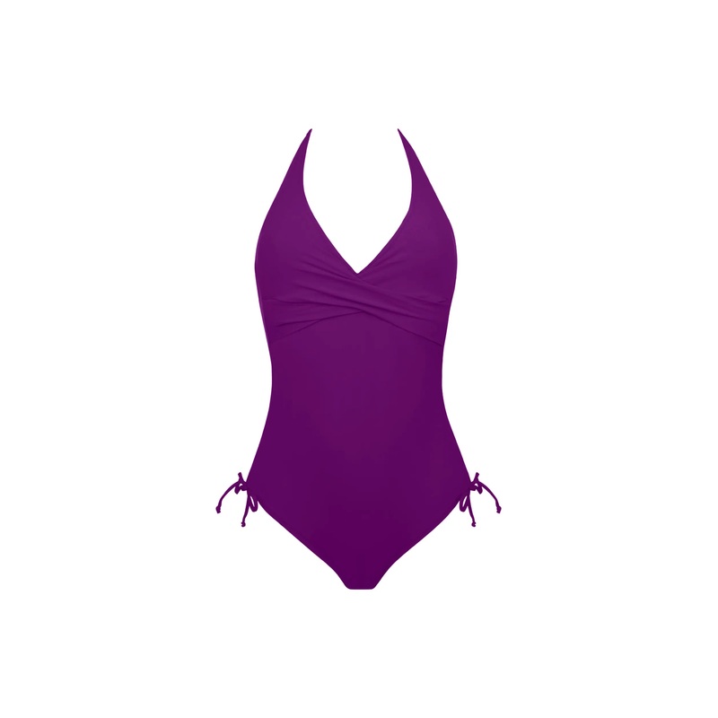 Antigel Swimwear By Lise Charmel - La Chiquissima Plunging Back Swimsuit Mer Amethyste