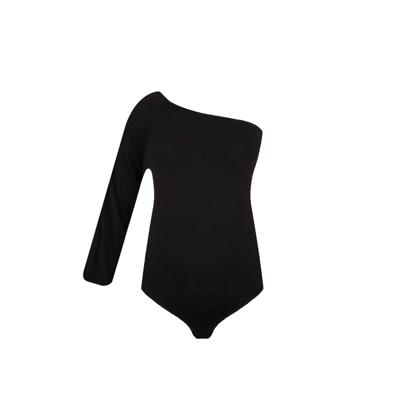 Antigel Swimwear By Lise Charmel - La Chiquissima Single Sleeve Swimsuit Noir