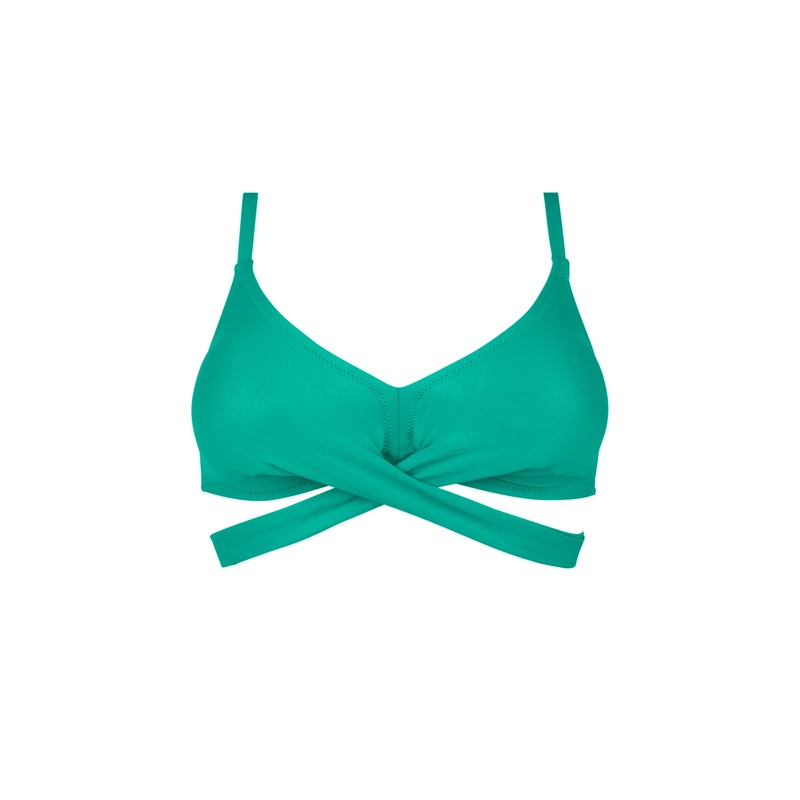 Antigel Swimwear By Lise Charmel - La Chiquissima Triangle Soft Foam With Ties Mer Emeraude