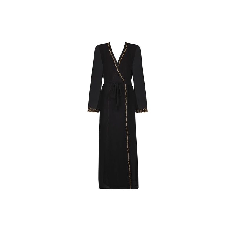Lise Charmel - Eblouissante Icone Mid-Length Negligee Gown Or Nuit